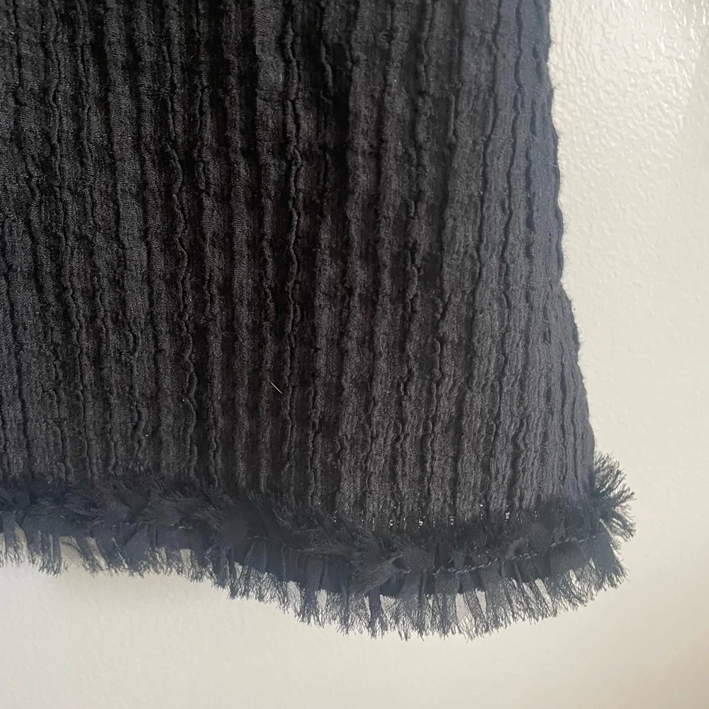 Mirror Palais Black Ribbed Sleeveless Midi Dress - Picture 5 of 8